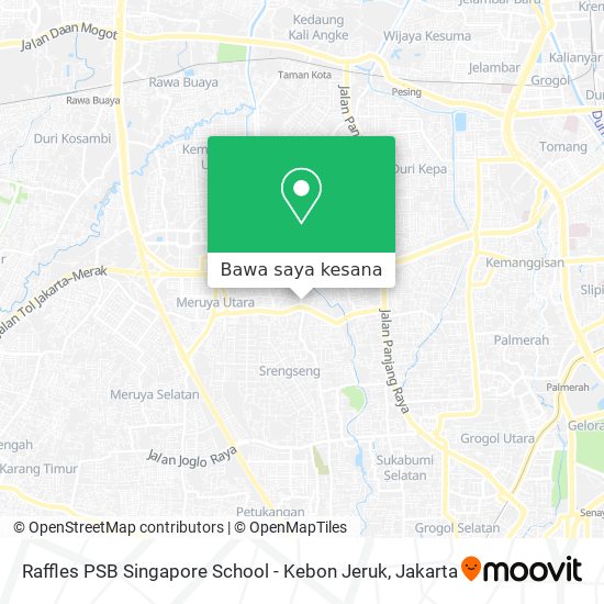 Peta Raffles PSB Singapore School - Kebon Jeruk