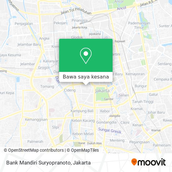 Peta Bank Mandiri Suryopranoto