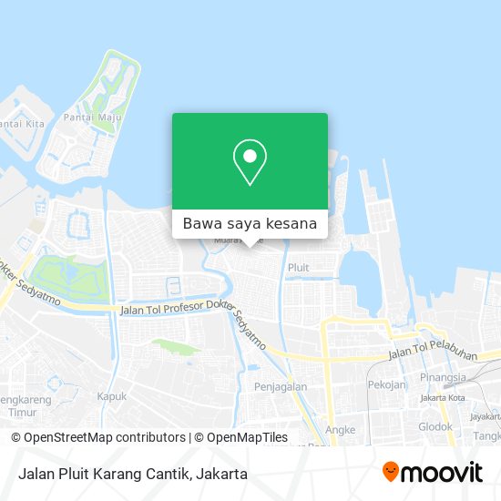 Peta Jalan Pluit Karang Cantik