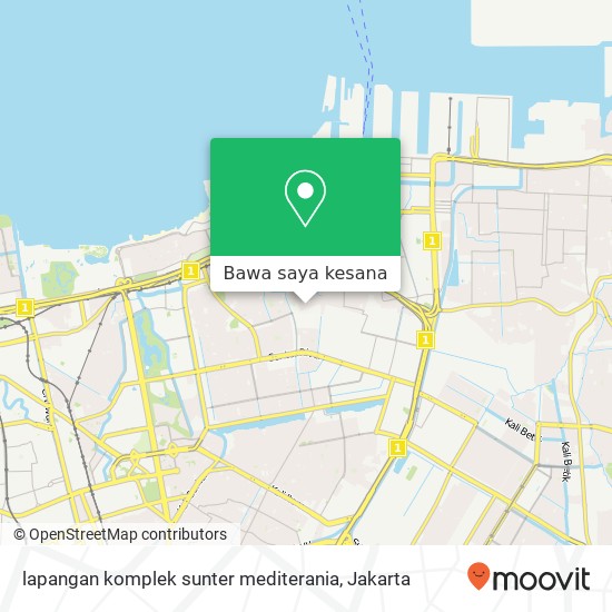 Peta lapangan komplek sunter mediterania