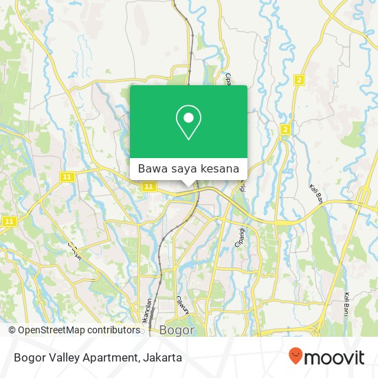 Peta Bogor Valley Apartment