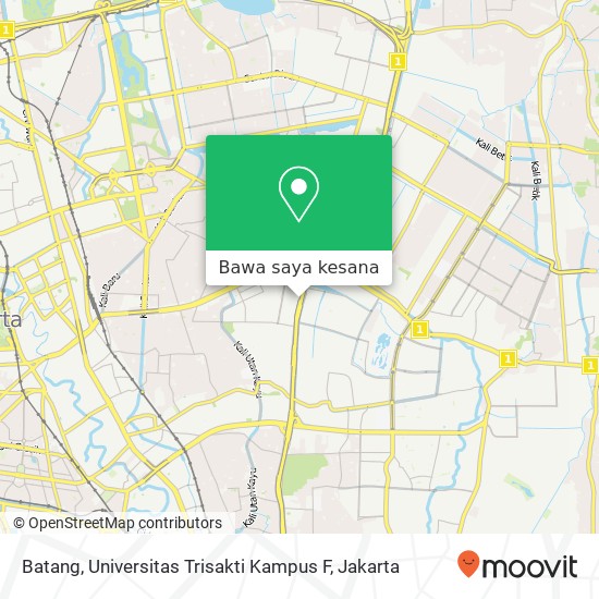 Peta Batang, Universitas Trisakti Kampus F