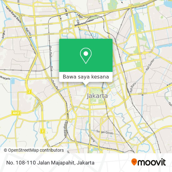 Peta No. 108-110 Jalan Majapahit