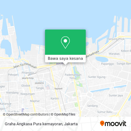 Peta Graha Angkasa Pura kemayoran