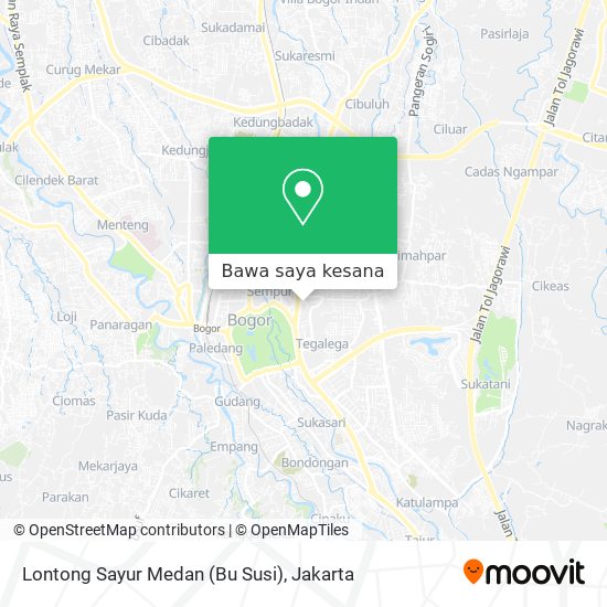 Peta Lontong Sayur Medan (Bu Susi)