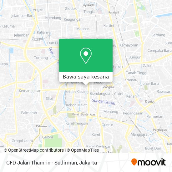 Peta CFD Jalan Thamrin  - Sudirman