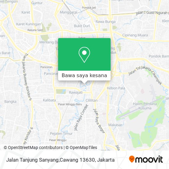 Peta Jalan Tanjung Sanyang,Cawang 13630