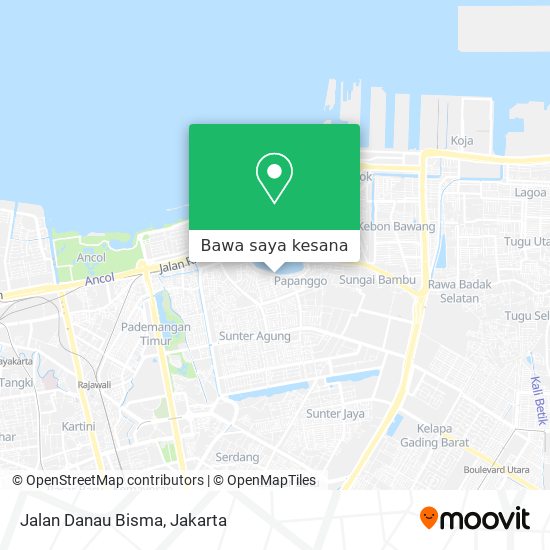 Peta Jalan Danau Bisma