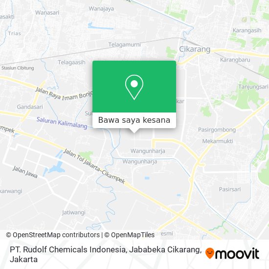 Peta PT. Rudolf Chemicals Indonesia, Jababeka Cikarang