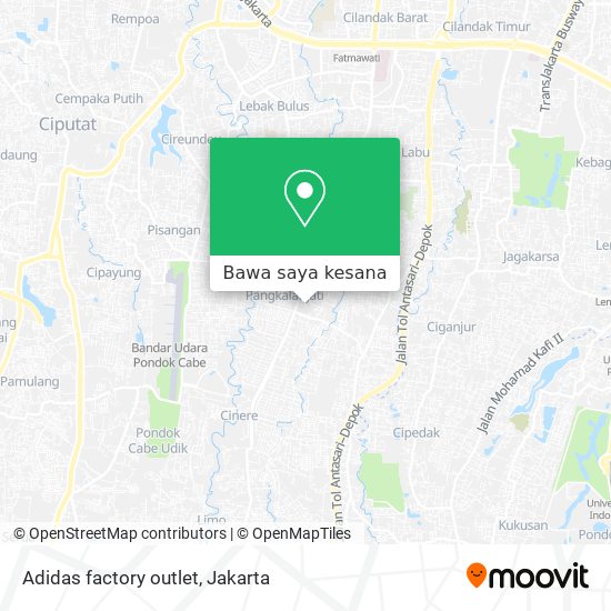 Peta Adidas factory outlet
