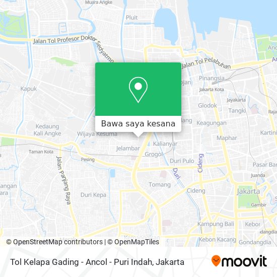 Peta Tol Kelapa Gading - Ancol - Puri Indah