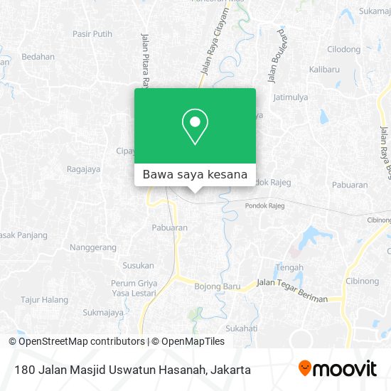 Peta 180 Jalan Masjid Uswatun Hasanah