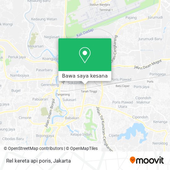 Peta Rel kereta api poris