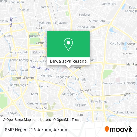 Peta SMP Negeri 216 Jakarta