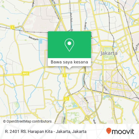 Peta R. 2401 RS. Harapan Kita - Jakarta