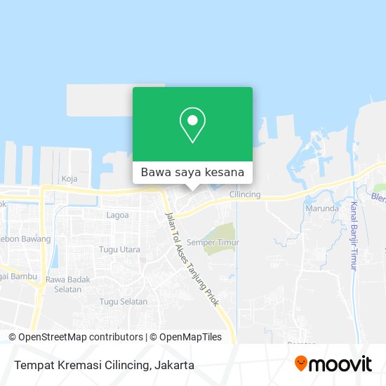 Peta Tempat Kremasi Cilincing