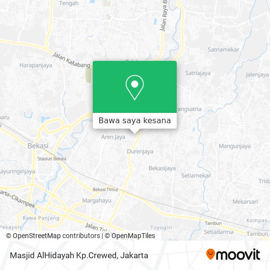 Peta Masjid AlHidayah Kp.Crewed