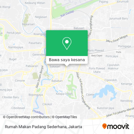 Peta Rumah Makan Padang Sederhana