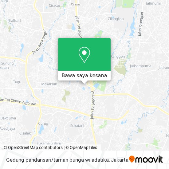 Peta Gedung pandansari / taman bunga wiladatika