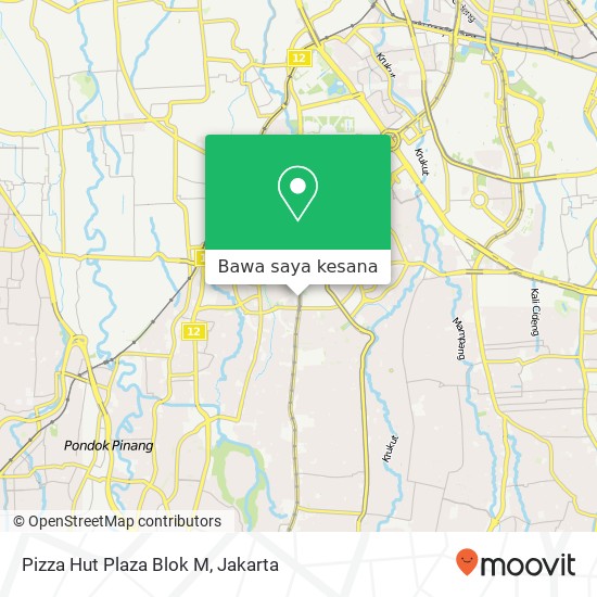 Peta Pizza Hut Plaza Blok M