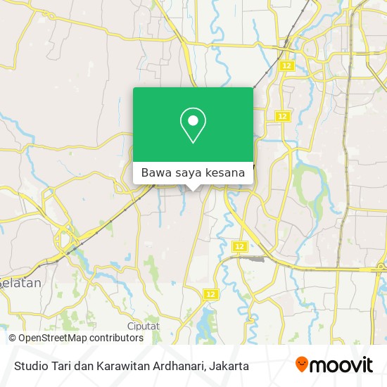 Peta Studio Tari dan Karawitan Ardhanari