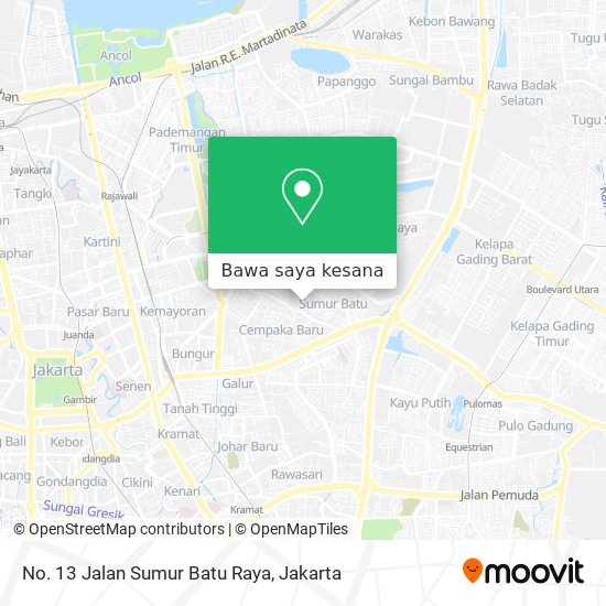 Peta No. 13 Jalan Sumur Batu Raya