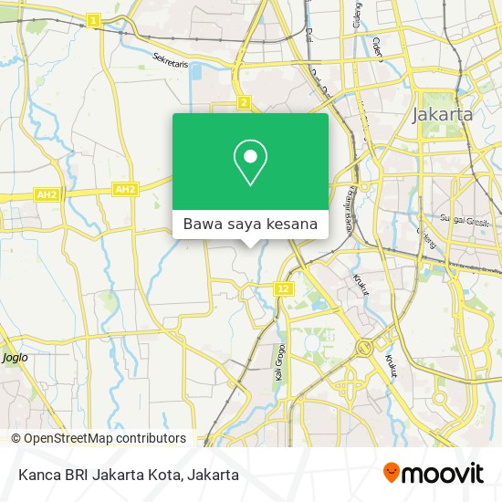 Peta Kanca BRI Jakarta Kota
