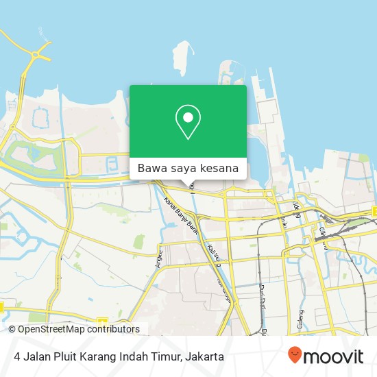 Peta 4 Jalan Pluit Karang Indah Timur