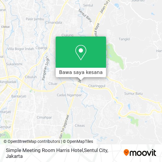 Peta Simple Meeting Room Harris Hotel,Sentul City