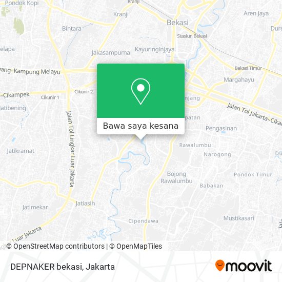 Peta DEPNAKER bekasi