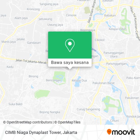 Peta CIMB Niaga Dynaplast Tower