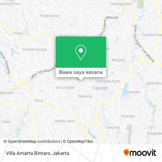 Peta Villa Amarta Bintaro