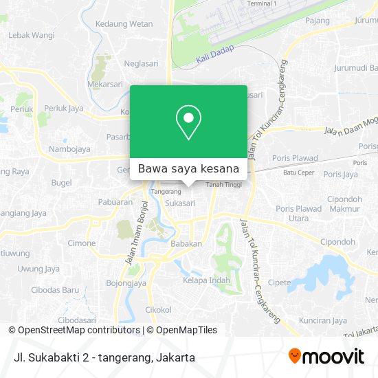 Peta Jl. Sukabakti 2 - tangerang