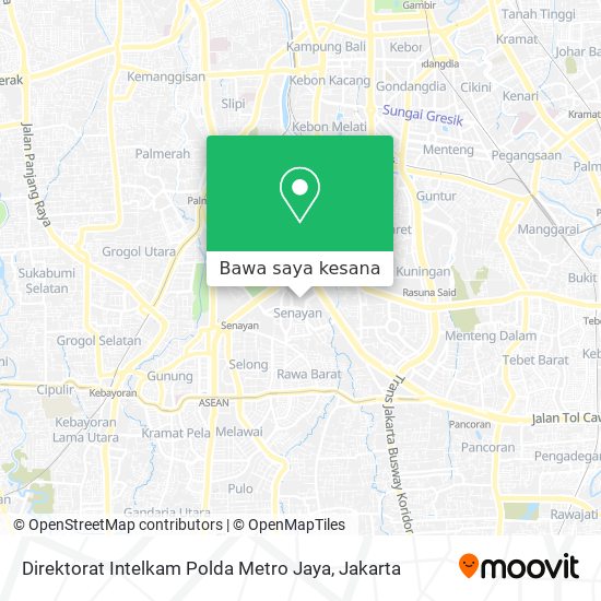 Peta Direktorat Intelkam Polda Metro Jaya