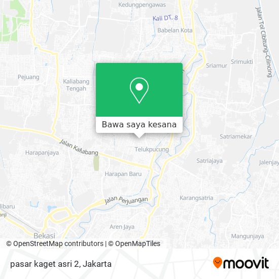 Peta pasar kaget asri 2