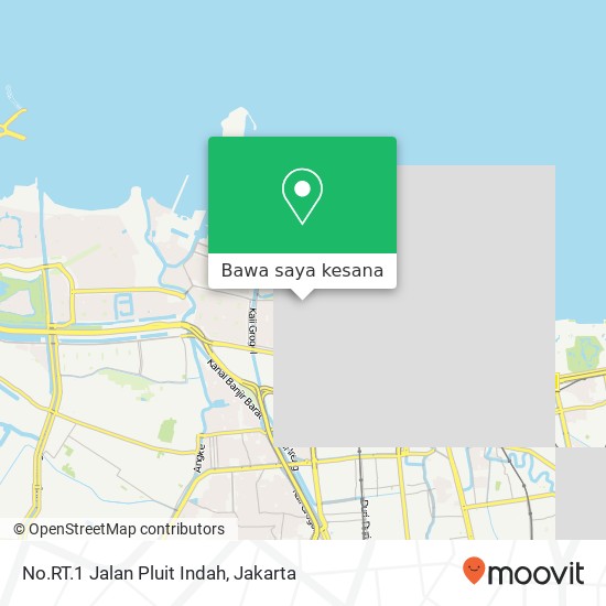 Peta No.RT.1 Jalan Pluit Indah