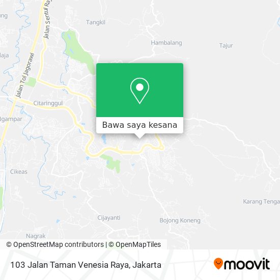 Peta 103 Jalan Taman Venesia Raya