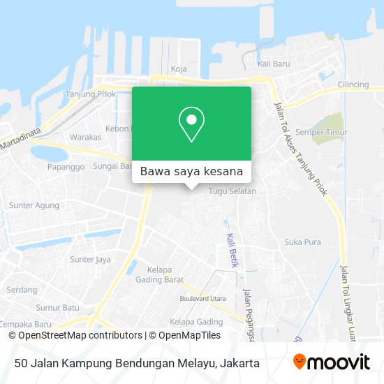 Peta 50 Jalan Kampung Bendungan Melayu