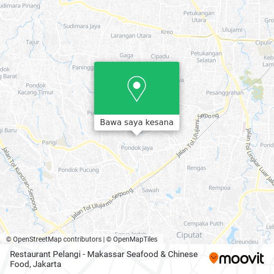 Peta Restaurant Pelangi - Makassar Seafood & Chinese Food