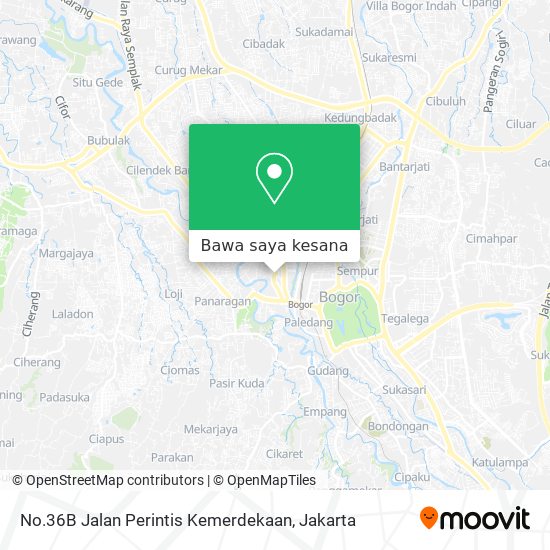 Peta No.36B Jalan Perintis Kemerdekaan
