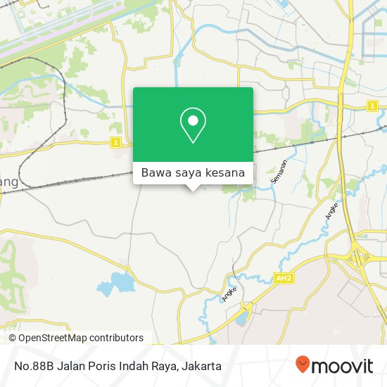 Peta No.88B Jalan Poris Indah Raya