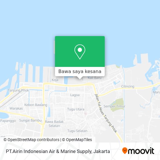 Peta PT.Airin Indonesian Air & Marine Supply
