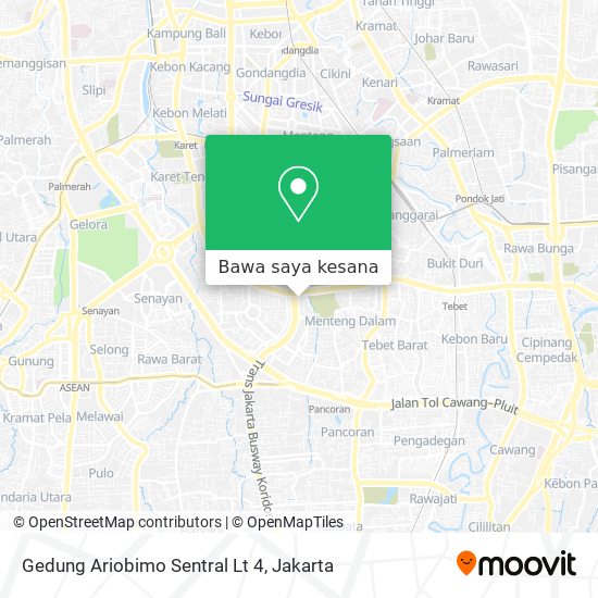 Peta Gedung Ariobimo Sentral Lt 4