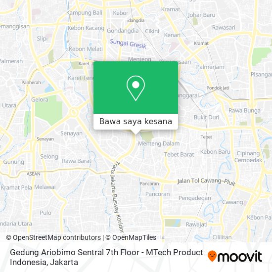 Peta Gedung Ariobimo Sentral 7th Floor - MTech Product Indonesia