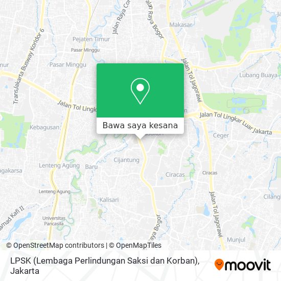 Peta LPSK (Lembaga Perlindungan Saksi dan Korban)