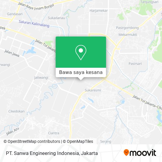 Peta PT. Sanwa Engineering Indonesia