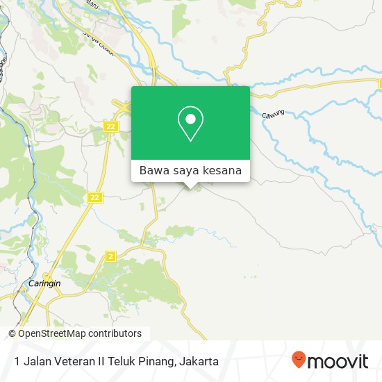 Peta 1 Jalan Veteran II Teluk Pinang