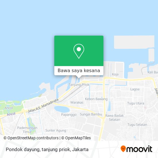 Peta Pondok dayung, tanjung priok