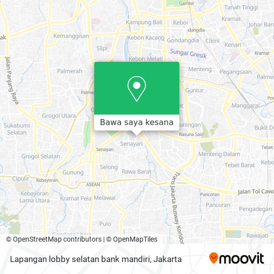 Peta Lapangan lobby selatan bank mandiri