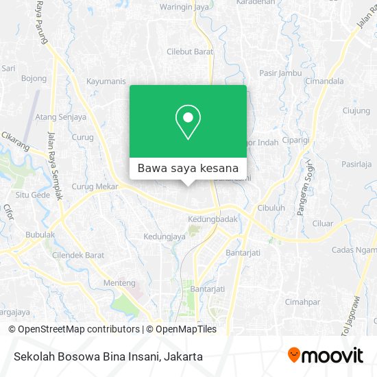 Peta Sekolah Bosowa Bina Insani